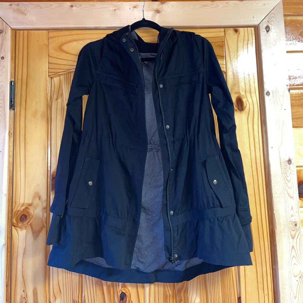Lululemon Utility Jacket in Navy PinStriped